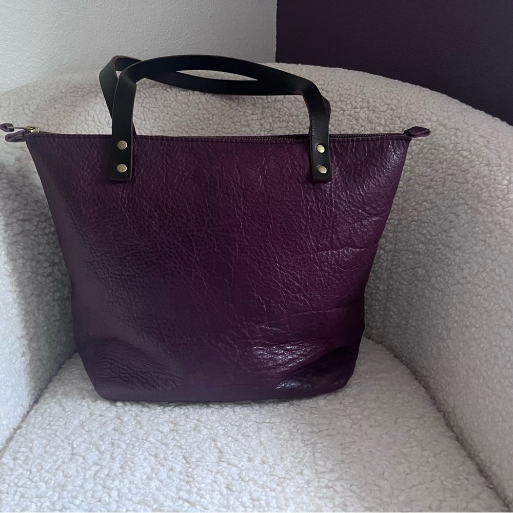 Elegant Purple Leather purse
